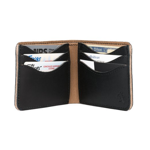 Saddleback Leather Medium Bi-Fold Wallet Slim Indestructible Multi-Card Holder Design with RFID Protection