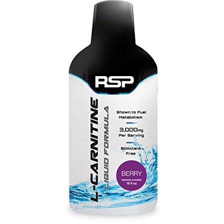 RSP Nutrition Weight Loss Supplement, Liquid L-Carnitine, 16 Fluid Ounce