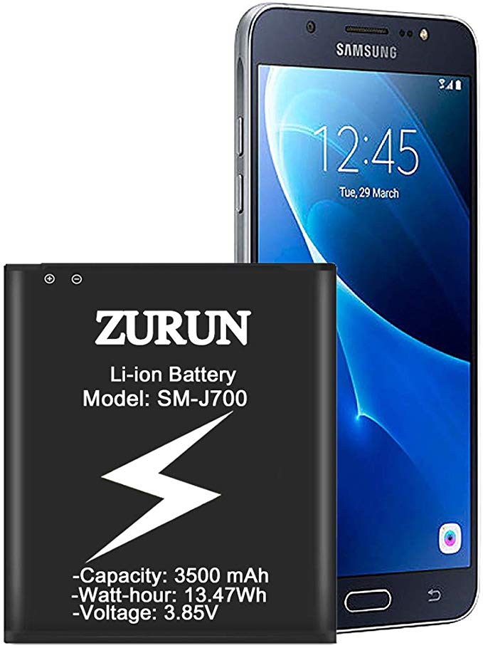 Galaxy J7 Battery ZURUN 3500mAh Replacement Battery for Samsung Galaxy J7 SM-J700 (2015 Ver) EB-BJ700BBC/ EB-BJ700BBU J700H,J700P,J700T,J700T1,J700M [2 Year Warranty]