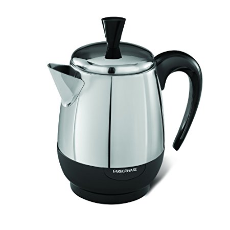 Farberware FCP240 2-4-Cup Percolator, Stainless Steel