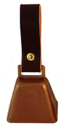 Country Cow Bell With Leather Strap - Dog Collar Bell