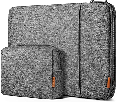 Inateck 12.3-13 Inch Case Sleeve 360° Protection Compatible with MacBook Air 13 2020/2019/2018, MacBook Pro 13 2016-2020, MacBook Air M1, Surface Pro 8/7/6/X/5/4/3 with Accesory Bag -Gray