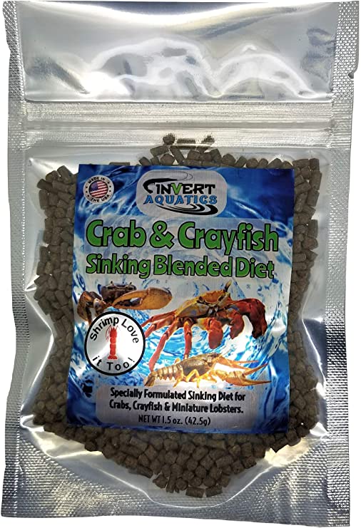 Crab & Crayfish Sinking Blended Diet - Aquatic Crab & Shrimp Food