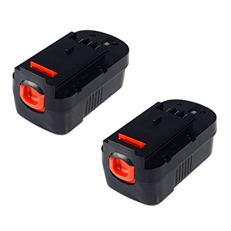 2x Masione 18V 3.0Ah Replacement Battery for Black & Decker 244760-00 A1718 A18NH HPB18 HPB18-OPE Cordless Tools