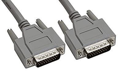 Amphenol CS-DSDHD26MM0-002.5 26-Pin HD26 Deluxe D-Sub Cable, Shielded, Male/Male, 2.5', Gray