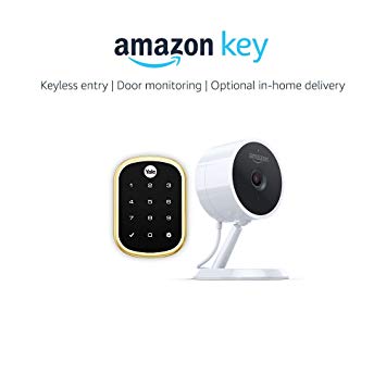 Yale Assure YRD256 Lock SL Key Free Touchscreen Deadbolt in Polished Brass   Amazon Cloud Cam, works with Amazon Key