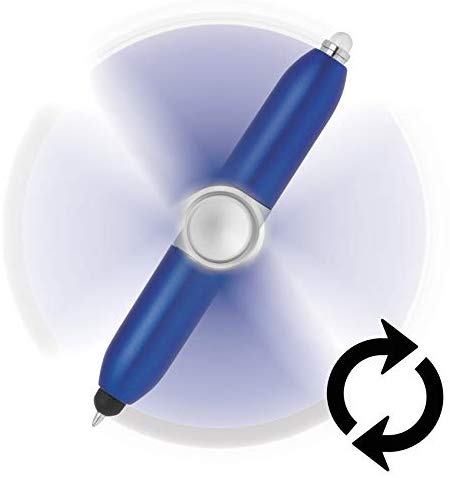 4 in 1 Spinning Pen (Blue)