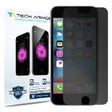 iPhone 6S Screen Protector Tech Armor Apple iPhone 6 47 inch ONLY 4-Way 360 Degree Privacy - Hassle - Free Lifetime Warranty - 1-Pack