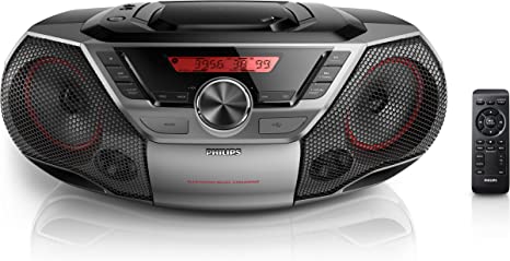 Philips AZ700T CD Sound Machine Bluetooth NFC USB Direct 12 Watt Black