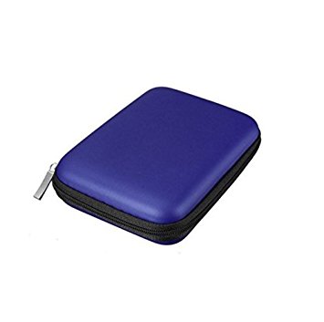 SecretRain Shock-proof Carry Case Cover for 2.5" External Hard Disk Drive HDD Blue