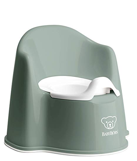 BabyBjörn 055268US Potty Chair, Deep Green/White