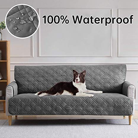 Tempcore Couch Cover Waterproof Sofa Cover Sofa Slipcover, Seat Width to 70", Couch Covers for Sofa, Sofa Cover for Pets Kids Children Dog Cat, Machine Washable, Sofa, Grey