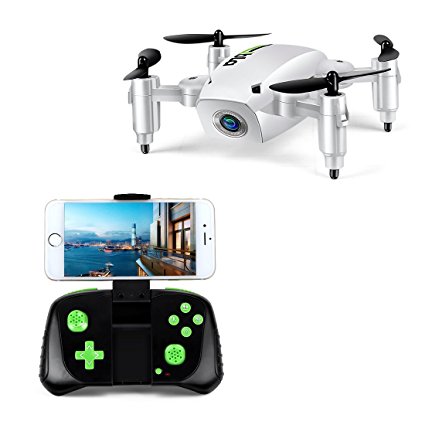 LBLA Mini Foldable RC Drone, FPV 2.4Ghz 6-Axis Gyro Altitude Hold RC Quadcopter with HD WiFi Camera