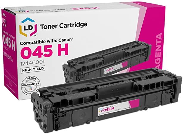 LD Compatible Toner Cartridge Replacement for Canon 045H 1244C001 High Yield (Magenta)