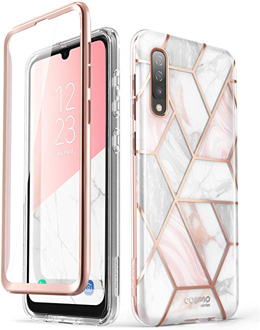 i-Blason Cosmo Series for Samsung Galaxy A50/A50s Case, Slim Full-Body Stylish Protective Case with Built-in Screen Protector