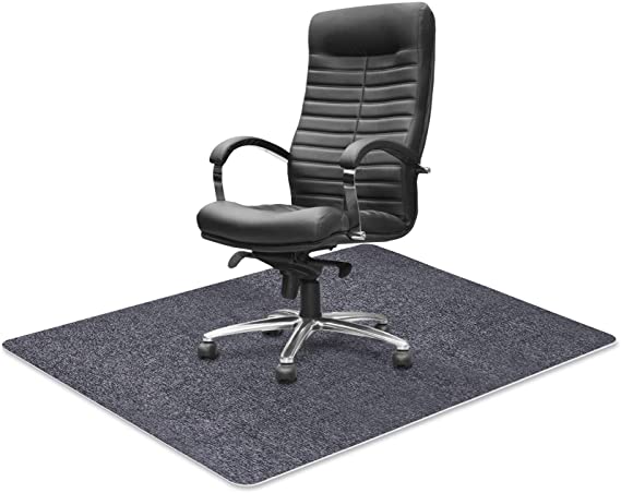 Office Chair Mat for Hard Floor, ACVCY Chair Mat Floor Protector Desk Mat Multi-Purpose for Home 0.16" Thick 47"x35" Freely Cuttable(Light Grey)