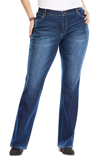 Woman Within Women's Plus Size Bootcut Stretch Jean