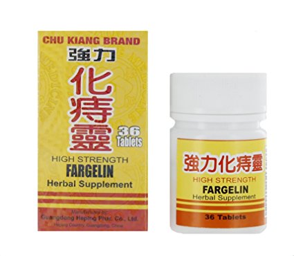 High Strength Fargelin 36 Tablets Per Bottle Chu Kiang Brand