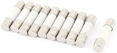 uxcell 10Pcs 250V 315mA T315mA Slow Blow Ceramic Fuses Tubes 5mm x 20mm