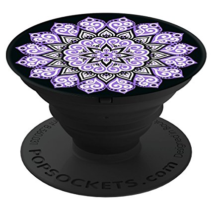 PopSockets Stand for Smartphones & Tablets - Peace Mandala Purple