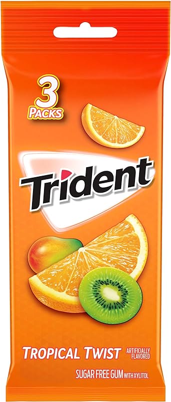 Trident Tropical Twist Sugar Free Gum