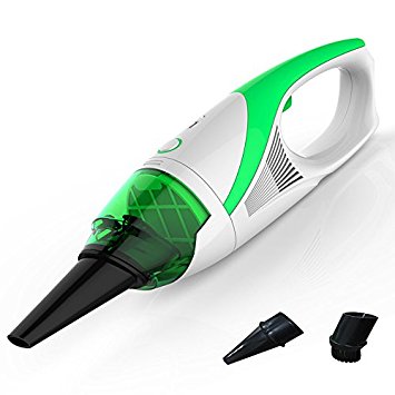 Portable Handled Lightweight Cordless Handheld House and Car Vacuum Cleaner (Green)