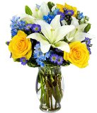Flower Delivery - Bright Blue Skies Bouquet