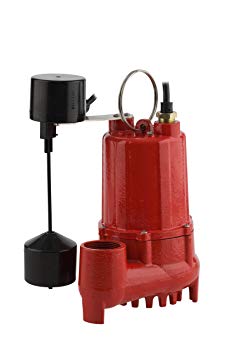 Red Lion RL-SC33V 1/3 HP Cast Iron Sump Pump with Vertical Switch
