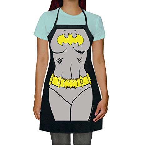 ICUP DC Comics - Batgirl Be The Character Adult Size 100% Cotton Adjustable Black Apron