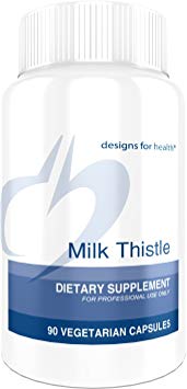 Designs for Health - Milk Thistle - 140mg Extract, 80 Percent Silymarin Liver Support   Detox, 90 Capsules