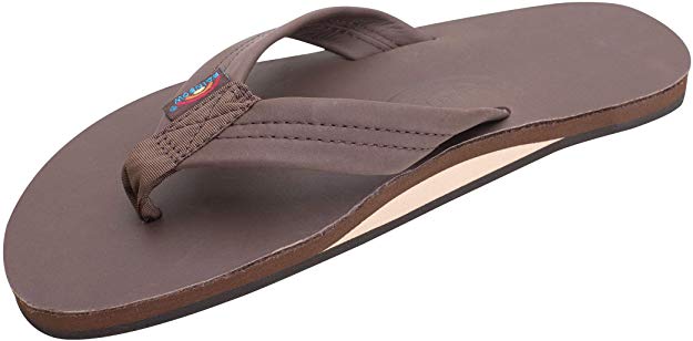 Rainbow Sandals Men's Premier Leather Single Layer Wide Strap with Arch