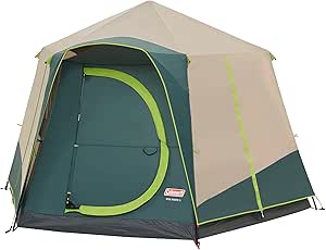 Coleman Polygon, Large tent with 360° view, Family Tent, Sturdy Steel Pole Construction, Easy to Pitch, 100% Waterproof Camping Tent