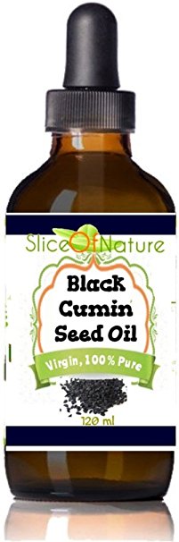 Slice Of Nature Virgin Black Cumin Seed Oil -Nigella Sativa -Unrefined Cold Pressed 4 Ounces