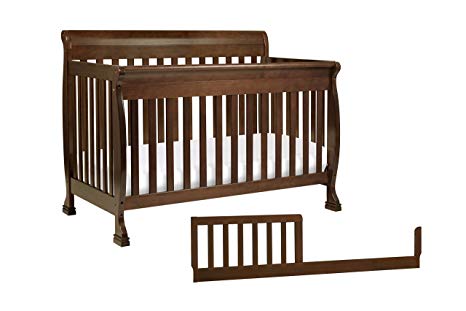 DaVinci Kalani 4-in-1 Convertible Crib with Toddler Bed Conversion Kit, Espresso