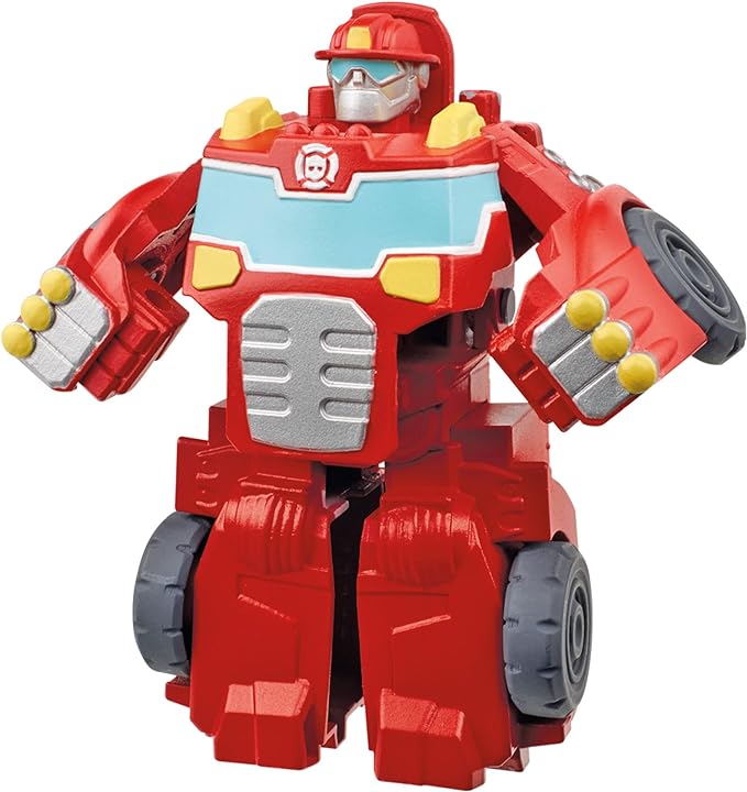 Transformers Playskool Heroes Rescue Bots Academy Team Heatwave The Fire-Bot Converting Toy, 4.5-Inch Action Figure, Kids Ages 3 and Up