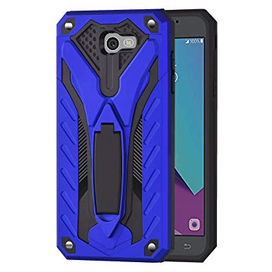 Ownest Galaxy J7 V Case,Galaxy Halo/J7 Prime/J7 Perx/J7 Sky Pro Case,Armor Dual Layer 2 in 1 with Extreme Heavy Duty Protection and Kickstand Case for Samsung Galaxy J7 2017-Blue