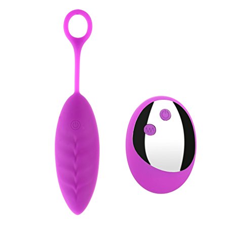 Vibrating Egg, OUREIDA Cordless Remote Control Bullet Vibrator, Silicone Waterproof 10 Frequency Rechargeable Bullet Egg