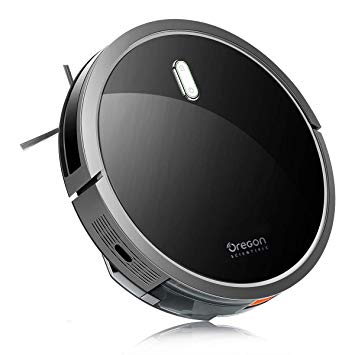 Oregon Scientific Robot Vacuum Cleaner with S-Shaped Smart Movement, 1400Pa Max Power Suction, Automatic Self-Charge Robotic Vacuums, Ideal for Pet Hair, Hard Wood Floors & Medium Carpets