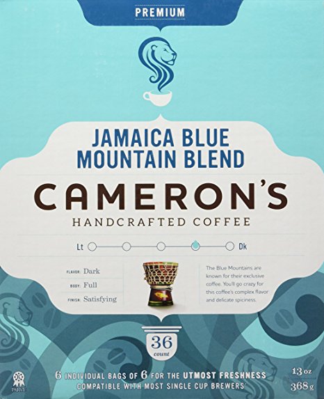 Cameron's Single Serve Coffee, Jamaica Blue Mountain, 36 Count