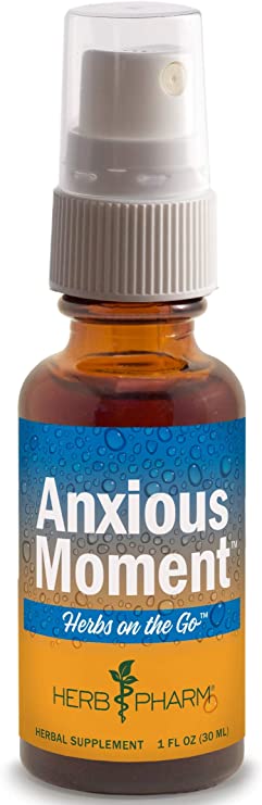 Herb Pharm Herbs On The Go Portable Spray: Anxious Moment, 1 Oz