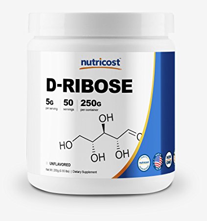 Nutricost Pure D-Ribose Powder (250 Grams) - High Quality D-Ribose