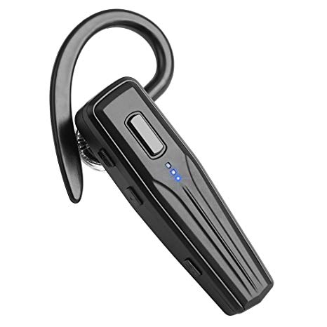 Bluetooth Earpiece Handsfree Phone Headset Wireless with Mic and Mute for Smartphones