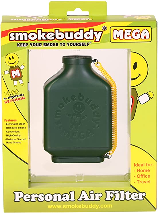 Smoke Buddy 0161-GRN Mega Personal Air Filter, Green