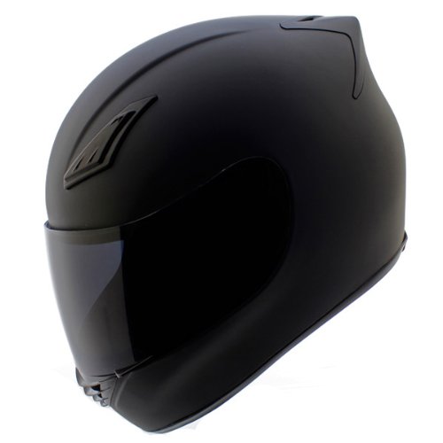 Duke Helmets DK-120 Full Face Motorcycle Helmet Large Matte Black