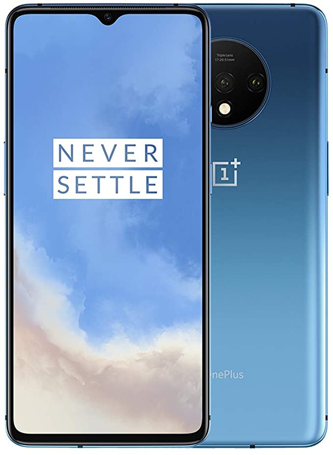 OnePlus 7T HD1907, 8GB RAM   128GB Memory, GSM 4G LTE Factory Unlocked for AT&T T-Mobile, Single Sim, US Model (Glacier Blue)