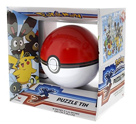 Pokemon Pokeball Poke Ball Sphere Puzzle Tin - 100 Piece Puzzle - Colors May Vary