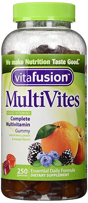 Vitafusion MultiVites Adult's Chewable Gummy Multivitamin Dietary Supplement, 250 ct., 2.5 Ounce