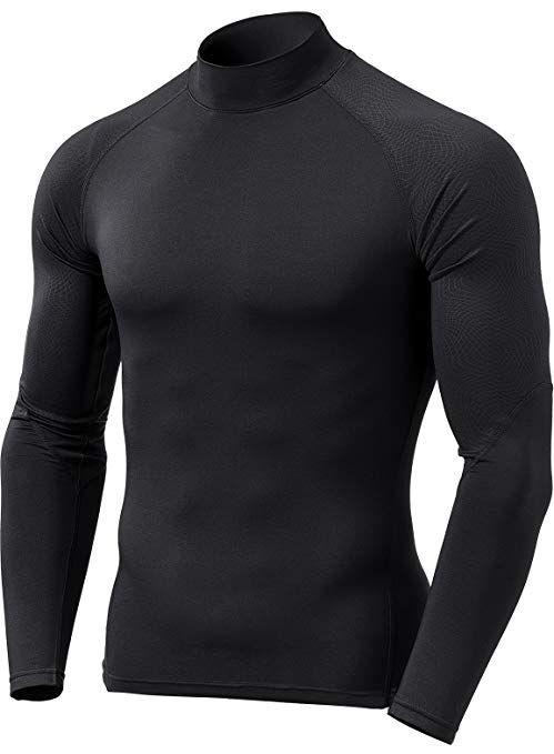 Tesla Men's Thermal Wintergear Compression Baselayer Mock Long Sleeve T Shirts YUT32/YUZ47/T32/T42