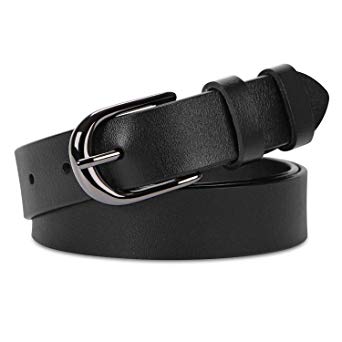 Women Leather Belt for Jeans Pants Plus Size Western Design Belt Alloy Buckle