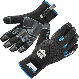 Waterproof Work Gloves, Thermal Insulated, Touchscreen, Enhanced Grip, Ergodyne ProFlex 818WP